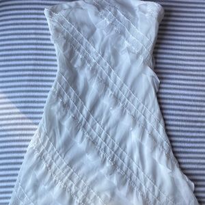 Princess Polly White Lars Strapless Mini Dress